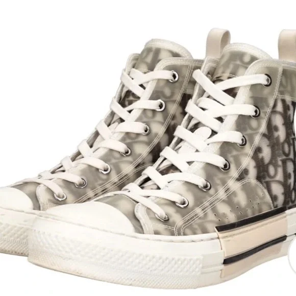 ❤️CHRISTIAN DIOR Size 42EU/10US B23 High Dior Oblique High Top Sneakers - Picture 5 of 11